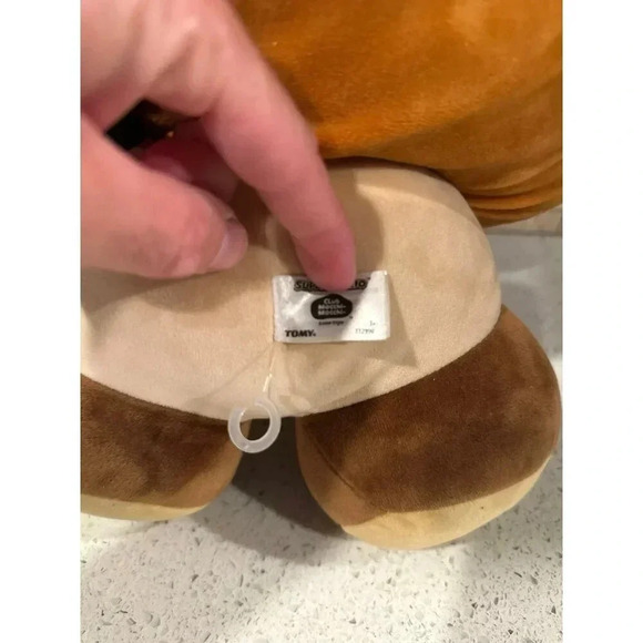 Club Mocchi Nintendo Super Mario 15" Character Brown Squishy Goomba Plush #30 - Picture 3 of 3